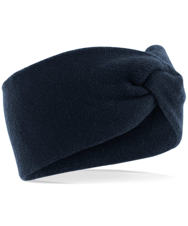 Beechfield Twist Knit Headband - French Navy