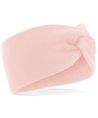 Beechfield Twist Knit Headband - Pastel Pink
