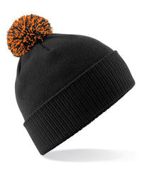 Beechfield Snowstar® Beanie - Black/Orange