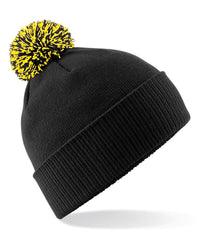 Beechfield Snowstar® Beanie - Black/Yellow