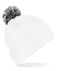 Beechfield Snowstar® Beanie - White/Black