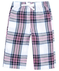 Larkwood Tartan Lounge Trousers - White/Pink Check