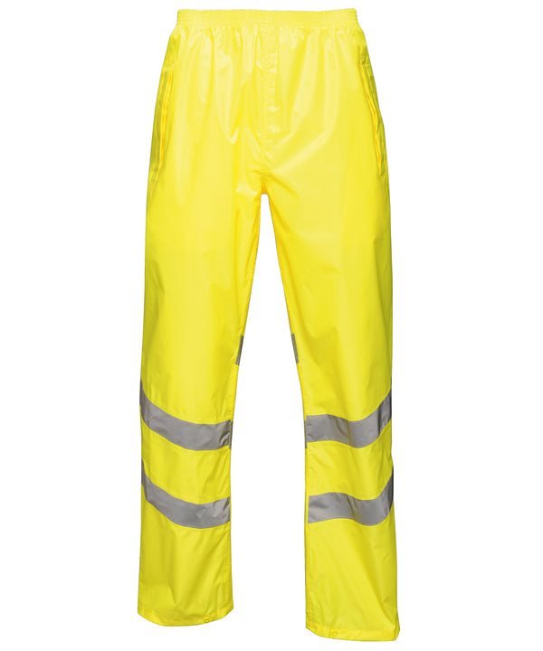 Regatta Hi-vis Pro Pack-away Trousers - Yellow