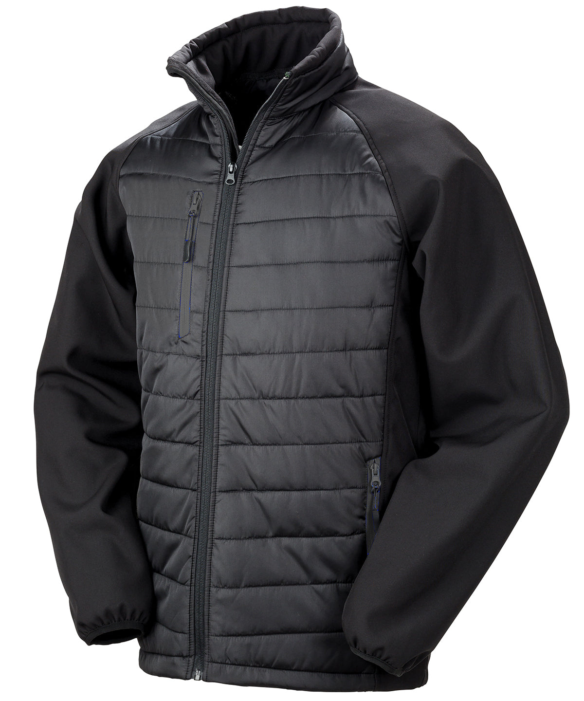 Resultrecycled Compass Padded Softshell Jacket - Black/Black