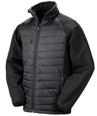 Resultrecycled Compass Padded Softshell Jacket - Black/Black