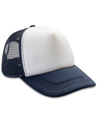 Resultheadwear Core Detroit ½ Mesh Truckers Cap - Navy/White