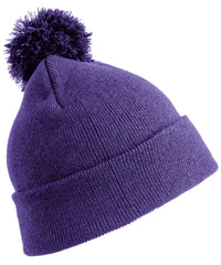 Resultwinteressentials Junior Pom Pom Beanie - Purple