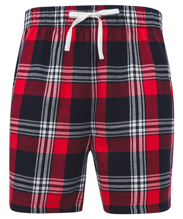 SF Tartan Lounge Shorts - Red/Navy Check