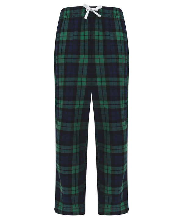 SF Kids Tartan Lounge Pants - Navy/Green Check