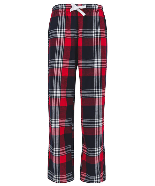 SF Kids Tartan Lounge Pants - Red/Navy Check
