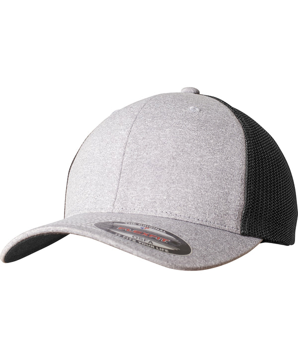 Flexfit Melange Mesh - Heather/Black