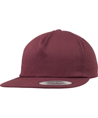 Flexfit Unstructured 5-panel Snapback - Maroon