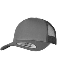 Flexfit 5-Panel Retro Trucker Cap - Charcoal