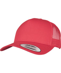 Flexfit 5-Panel Retro Trucker Cap - Red
