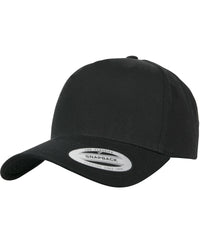 Flexfit 5-panel Curved Classic Snapback - Black