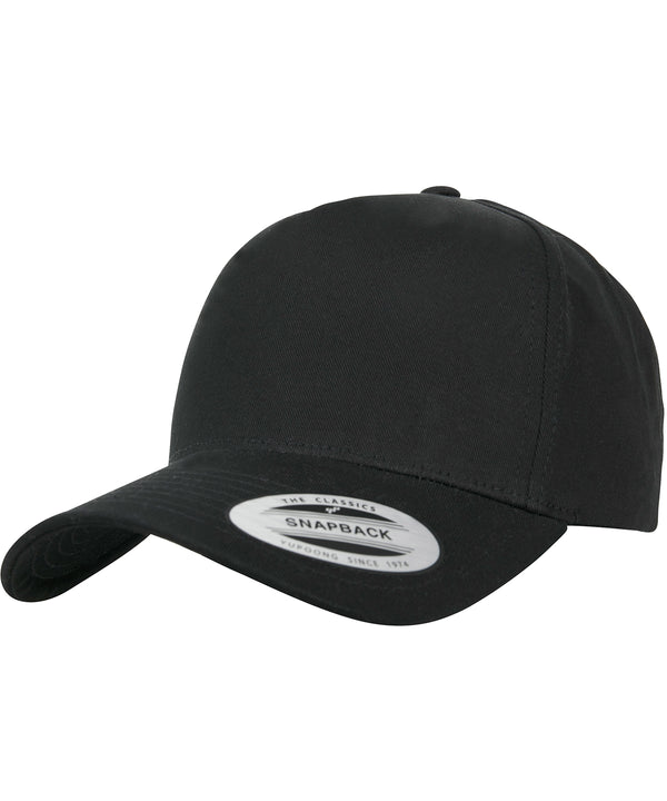 Flexfit 5-panel Curved Classic Snapback - Black