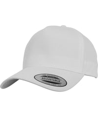 Flexfit 5-panel Curved Classic Snapback - White