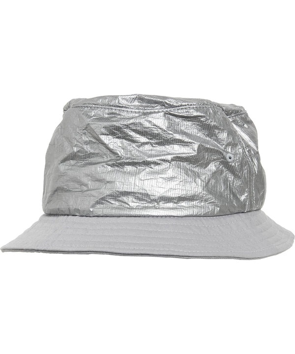 Flexfit Crinkled Paper Bucket Hat - Silver