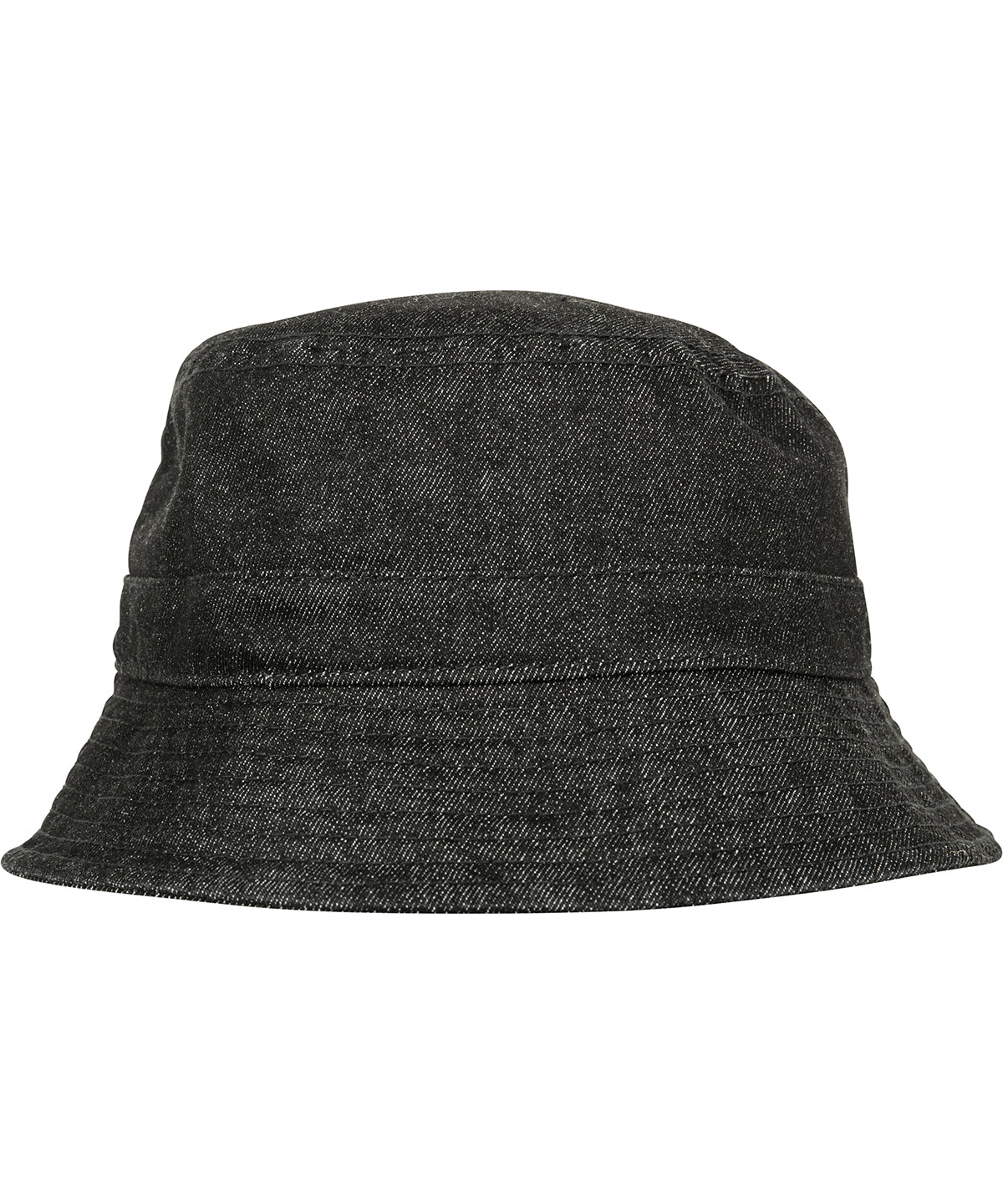 Flexfit Denim Bucket Hat - Black/Grey