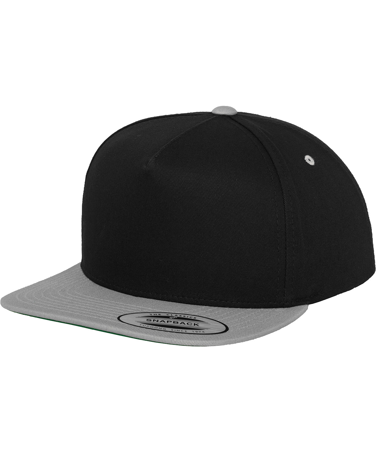 Flexfit Classic 5-panel Snapback - Black/Silver