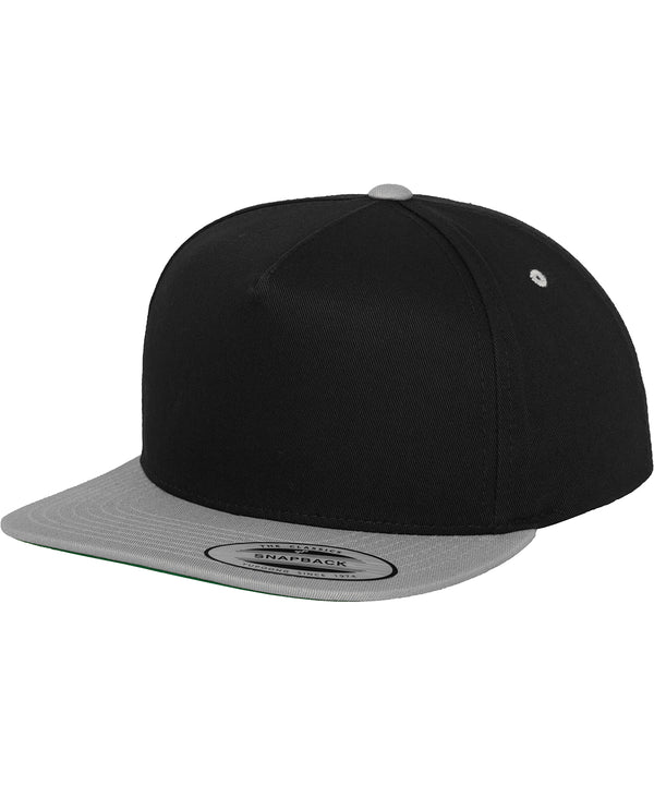Flexfit Classic 5-panel Snapback - Black/Silver