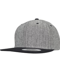 Flexfit Melange Solid Snapback - Black Melange/Black