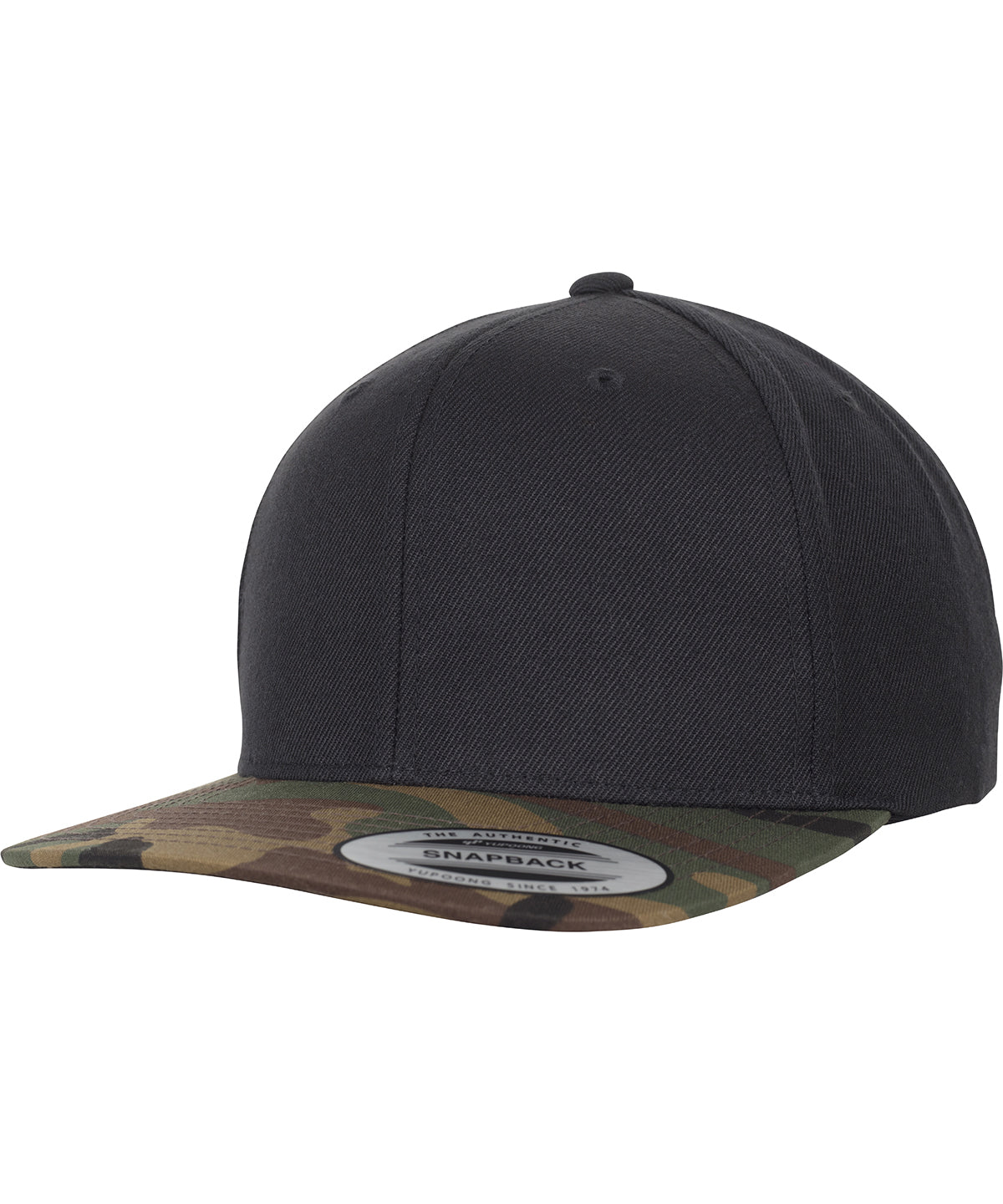 Flexfit Classic Snapback 2-tone Camo - Black/Green Camo