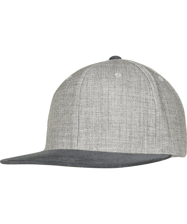 Flexfit Melange Velour Snapback - Grey/Grey