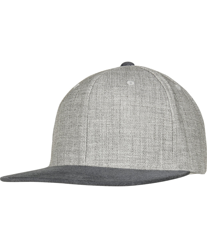Flexfit Melange Velour Snapback - Grey/Grey