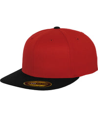 Flexfit Premium 210 Fitted 2-tone - Red/Black