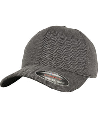 Herringbone Melange Flexfit - Black/Heather Grey