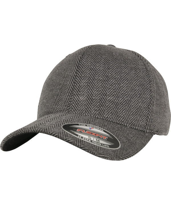 Herringbone Melange Flexfit - Black/Heather Grey