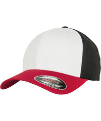 3-tone Flexfit - Red/White/Black