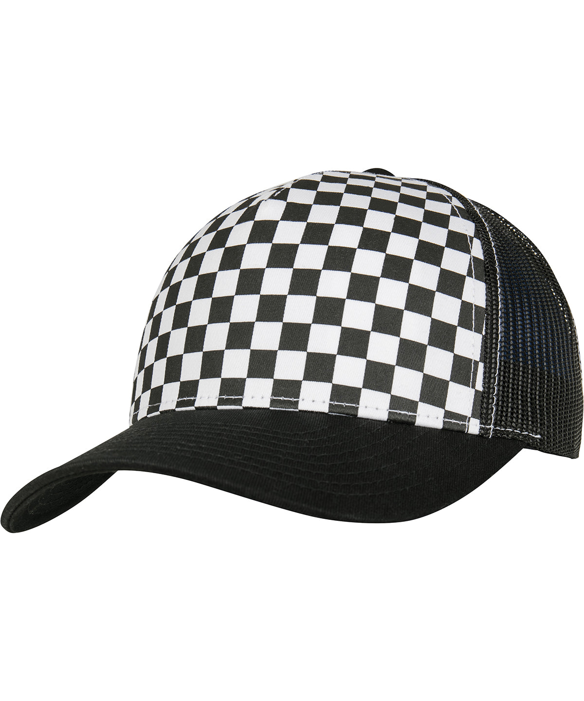 Flexfit Checkerboard Retro Trucker - Black/White