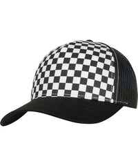 Flexfit Checkerboard Retro Trucker - Black/White