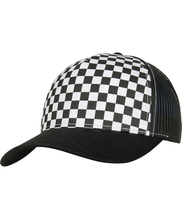 Flexfit Checkerboard Retro Trucker - Black/White