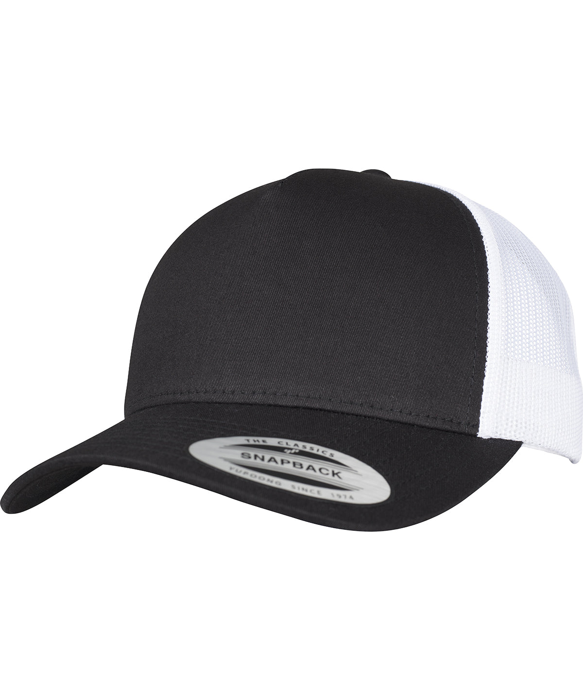 Flexfit 5-panel Retro Trucker 2-tone Cap - Black/White