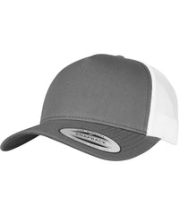 Flexfit 5-panel Retro Trucker 2-tone Cap - Charcoal/White