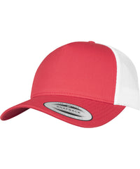 Flexfit 5-panel Retro Trucker 2-tone Cap - Red/White
