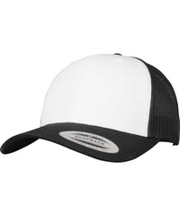 Flexfit Retro Trucker Coloured Front - Black/White/Black