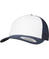 Flexfit Retro Trucker Coloured Front - Navy/White/Navy