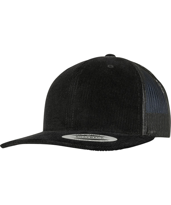 Flexfit Corduroy Retro Trucker - Black