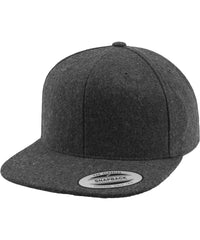 Flexfit Melton Wool Snapback - Dark Grey