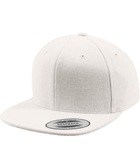 Flexfit Melton Wool Snapback - White
