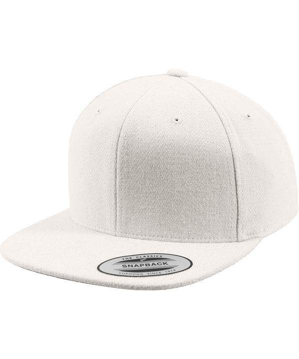 Flexfit Melton Wool Snapback - White