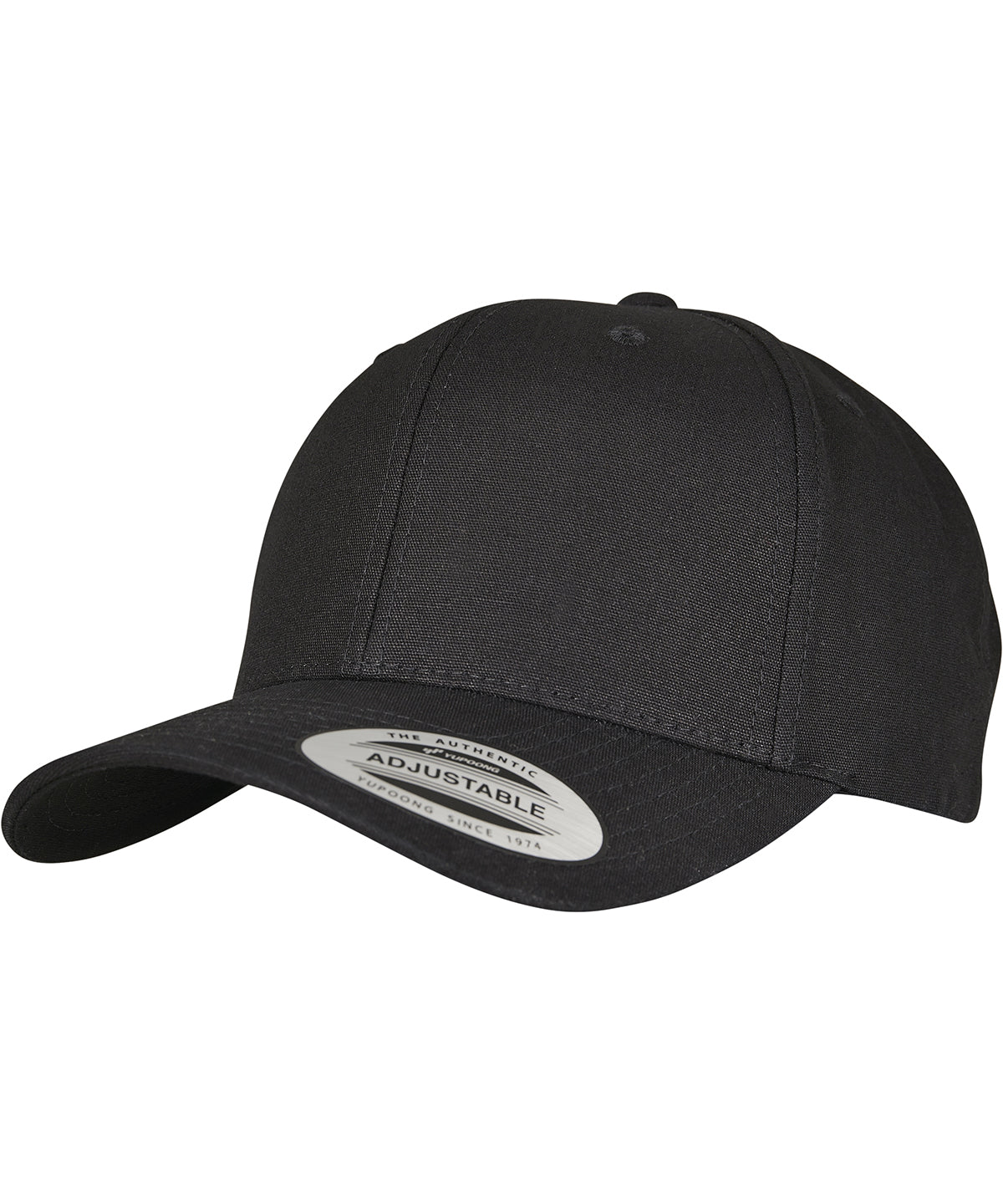 Flexfit 6-panel Curved Metal Snap - Black
