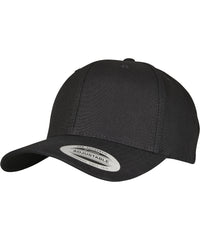 Flexfit 6-panel Curved Metal Snap - Black