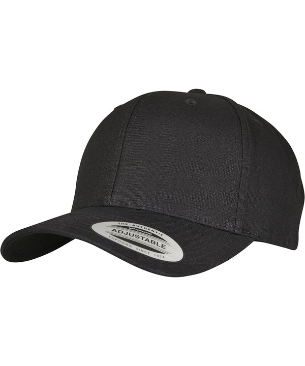 Flexfit 6-panel Curved Metal Snap - Black