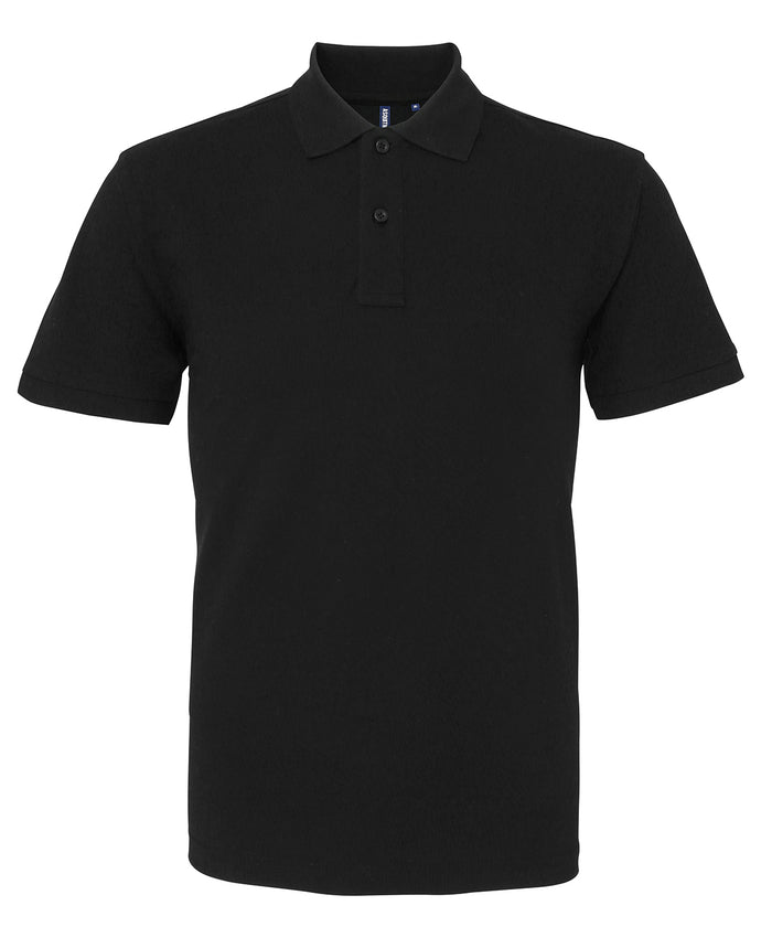Asquith & Fox Men's Organic Polo - Black