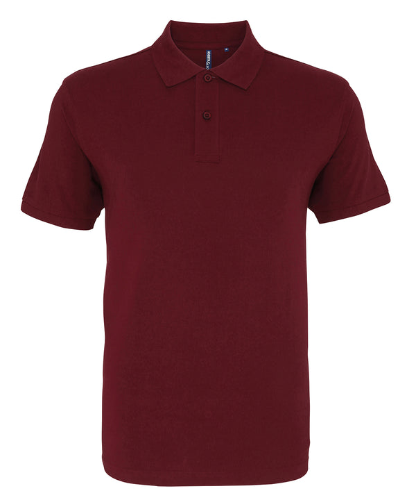 Asquith & Fox Men's Organic Polo - Burgundy
